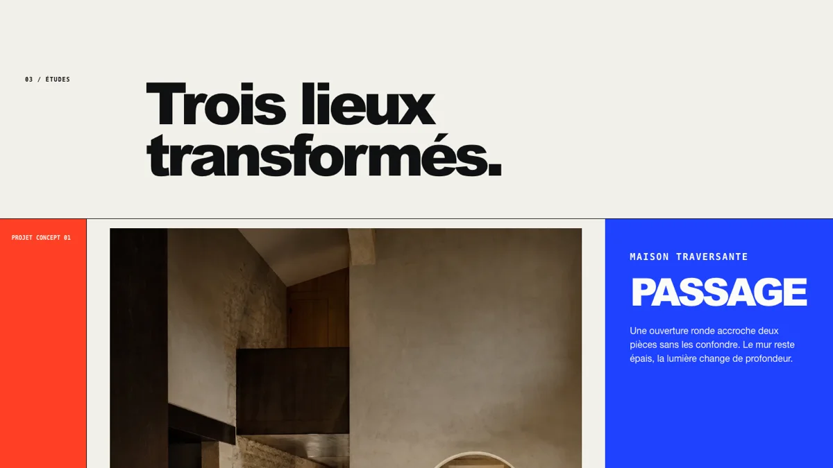 Étude Passage dans le site COUPE ZÉRO